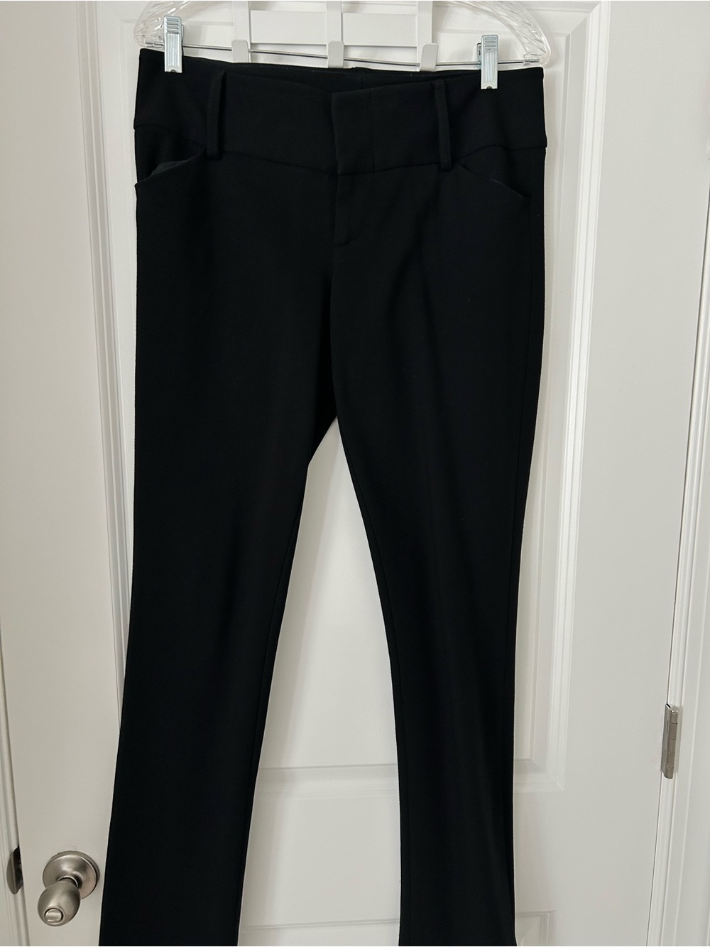 Vintage Alice + Olivia Black Early 2000s Y2K Low Rise Pants Trousers